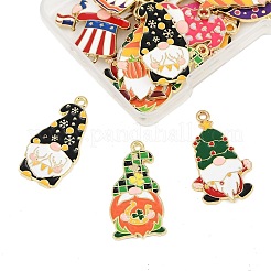 16Pcs 8 Styles Alloy Enamel Pendants&nbsp;ENAM-FP0003-11