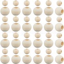 150Pcs Natural Unfinished Wood Beads&nbsp;WOOD-SP0001-57