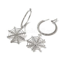 Halloween Alloy Tassels Hoop Earrings&nbsp;EJEW-K274-02P