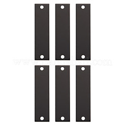 Rectangle Aluminium Connector Charms&nbsp;FIND-WH0126-504