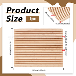 Pine Wood Ruler Display Boards&nbsp;WOOD-WH0316-012B