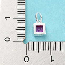925 Sterling Silver Birthstone Charms&nbsp;STER-G035-01A-01