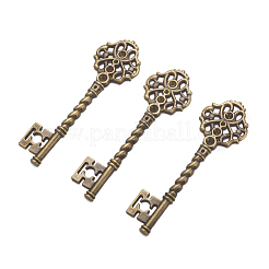 Key Tibetan Style Pendant Rhinestone Settings&nbsp;TIBEB-A101291-AB-LF