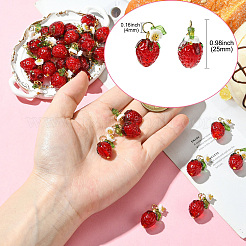 30Pcs Acrylic Lampwork Pendants&nbsp;PALLOY-CJ00160