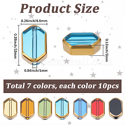 70Pcs 14 Bags 7 Colors Glass Beads&nbsp;GLAA-SC0003-38