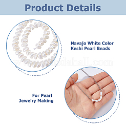 1 Strand Natural Keshi Pearl Cultured Freshwater Pearl Beads Strands&nbsp;PEAR-HS0001-26D