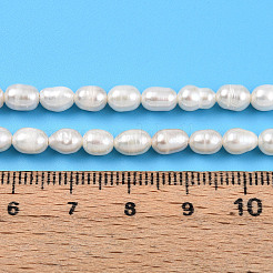 Natural Cultured Freshwater Pearl Beads Strands&nbsp;PEAR-N012-04U-01