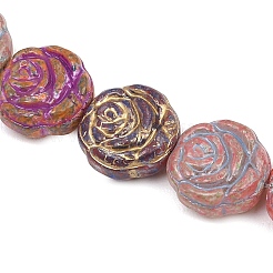Painted Glass Beads Strands&nbsp;GLAA-F133-07C