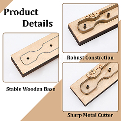 Wooden Leather Keychain Die Cutting Mold for DIY Crafts&nbsp;DIY-WH20130-136