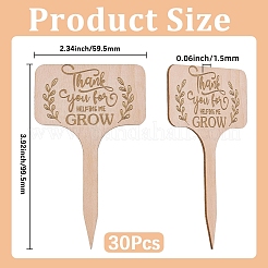 30Pcs Wooden Plant Labels&nbsp;DIY-GF0014-19A