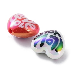 UV Plating Opeque Acrylic Beads&nbsp;X-MACR-K351-24