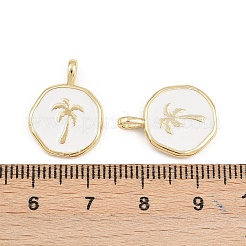 Brass Enamel Pendants&nbsp;KK-B157-15G-02