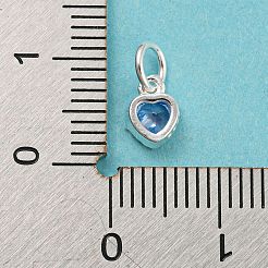 925 Sterling Silver Birthstone Charms&nbsp;LS-STER-G035-01E-03