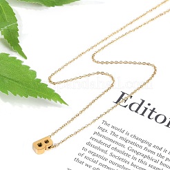 Ion Plating(IP) 304 Stainless Steel Pendant Necklaces&nbsp;NJEW-R050-01G-02