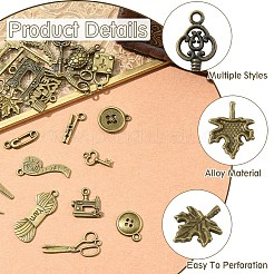 30Pcs Tibetan Style Alloy Pendants&nbsp;FIND-YW0008-70