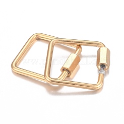 304 Stainless Steel Screw Carabiner Lock Charms&nbsp;X-STAS-H103-04G