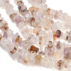 Natural Purple Rutilated Quartz Beads Strands&nbsp;GG-CBAE051-A02-01
