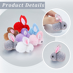 28Pcs 7 Colors Wool Felt Ball&nbsp;AJEW-SC0031-37C