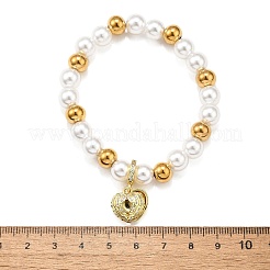 Brass Stretch Bracelets&nbsp;BJEW-C098-07B