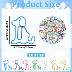 100Pcs Iron Paper Clips&nbsp;FIND-CP0002-79