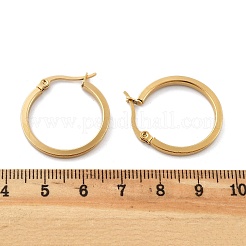 201 Stainless Steel Hoop Earrings&nbsp;EJEW-P304-14B-G