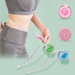 3Pcs 3 Colors PVC & Polyethylen Tape Measure&nbsp;AJEW-DJ0003-05