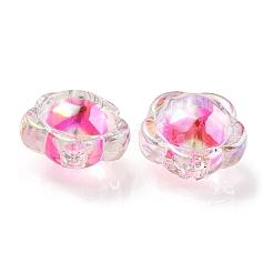 UV Plating Rainbow Iridescent Acrylic Beads&nbsp;OACR-A014-03C