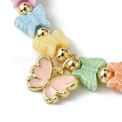 ABS Plastic Imitation Pearl Stretch Bracelets&nbsp;BJEW-JB09889