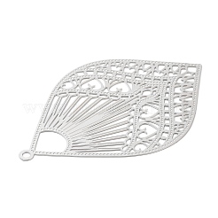 Non-Tarnish 304 Stainless Steel Filigree Big Pendants&nbsp;X-STAS-K257-04P