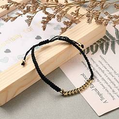 Adjustable Nylon Thread Braided Bead Bracelets&nbsp;BJEW-JB05697-02