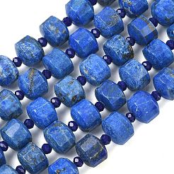Natural Lapis Lazuli Beads Strands&nbsp;G-G453-G06-7x12mm