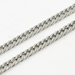 Tarnish Resistant Curb Chain Necklace for Men&nbsp;NJEW-F027-12