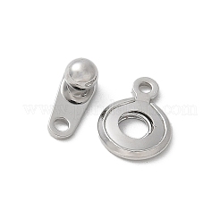 Brass Snap Clasps&nbsp;KK-U052-25P