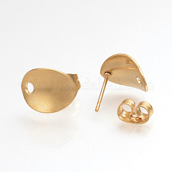 304 Stainless Steel Stud Earring Findings&nbsp;X-STAS-Q223-06