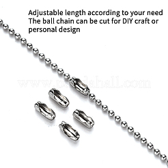 304 Stainless Steel Ball Chains and Ball Chain Connectors Set&nbsp;CHS-YW0001-01A