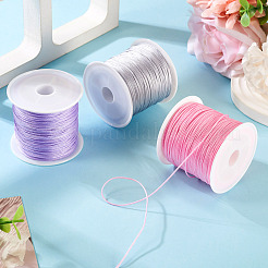 3 Rolls 3 Colors Nylon Braided Cord&nbsp;NWIR-TA0001-35B