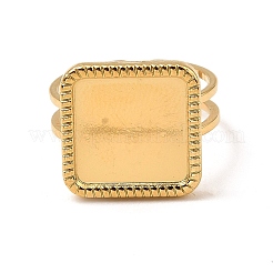304 Stainless Steel Open Cuff Ring Findings&nbsp;X-RJEW-Z018-45G