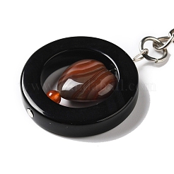 Natural Agate Pendant Keychain&nbsp;KEYC-C004-01