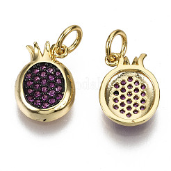 Brass Micro Pave Cubic Zirconia Charms&nbsp;ZIRC-N039-068-NF