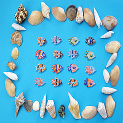 16Pcs 8 Colors Handmade Porcelain Beads&nbsp;PORC-DC0001-01