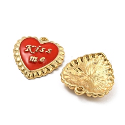 Eco-Friendly Alloy Enamel Pendants&nbsp;ENAM-M061-01G