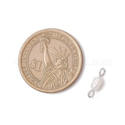 Natural Cultured Freshwater Pearl Potato Links Connector Charms&nbsp;PALLOY-JF04173-01