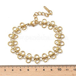 304 Stainless Steel Butterfly Link Chian Bracelets for Women&nbsp;BJEW-B162-01G