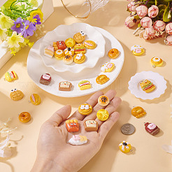 3Sets 48Pcs Opaque Resin Pendants&nbsp;RESI-TA0004-75