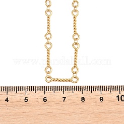 4MM 304 Stainless Steel Twisted Bar Link Chain Necklaces for Women Men&nbsp;NJEW-Z115-06G