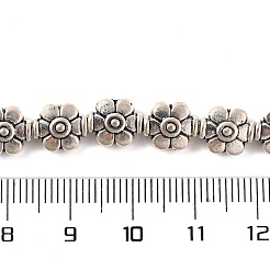 Tibetan Style Flower Alloy Bead Strands&nbsp;TIBEB-O007-04-NR