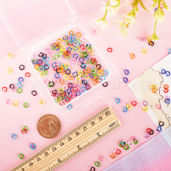 400Pcs 10 Colors Baking Paint Zinc Alloy Open Jump Rings&nbsp;FIND-SC0005-47