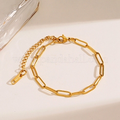 304 Stainless Steel Paperclip Bracelets&nbsp;PW-WGB3E23-01