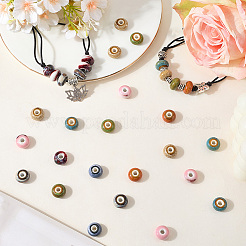 64Pcs 8 Colors Handmade Porcelain Beads&nbsp;PORC-PA0001-03