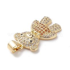 Brass Micro Pave Cubic Zirconia Pendants&nbsp;KK-M240-11